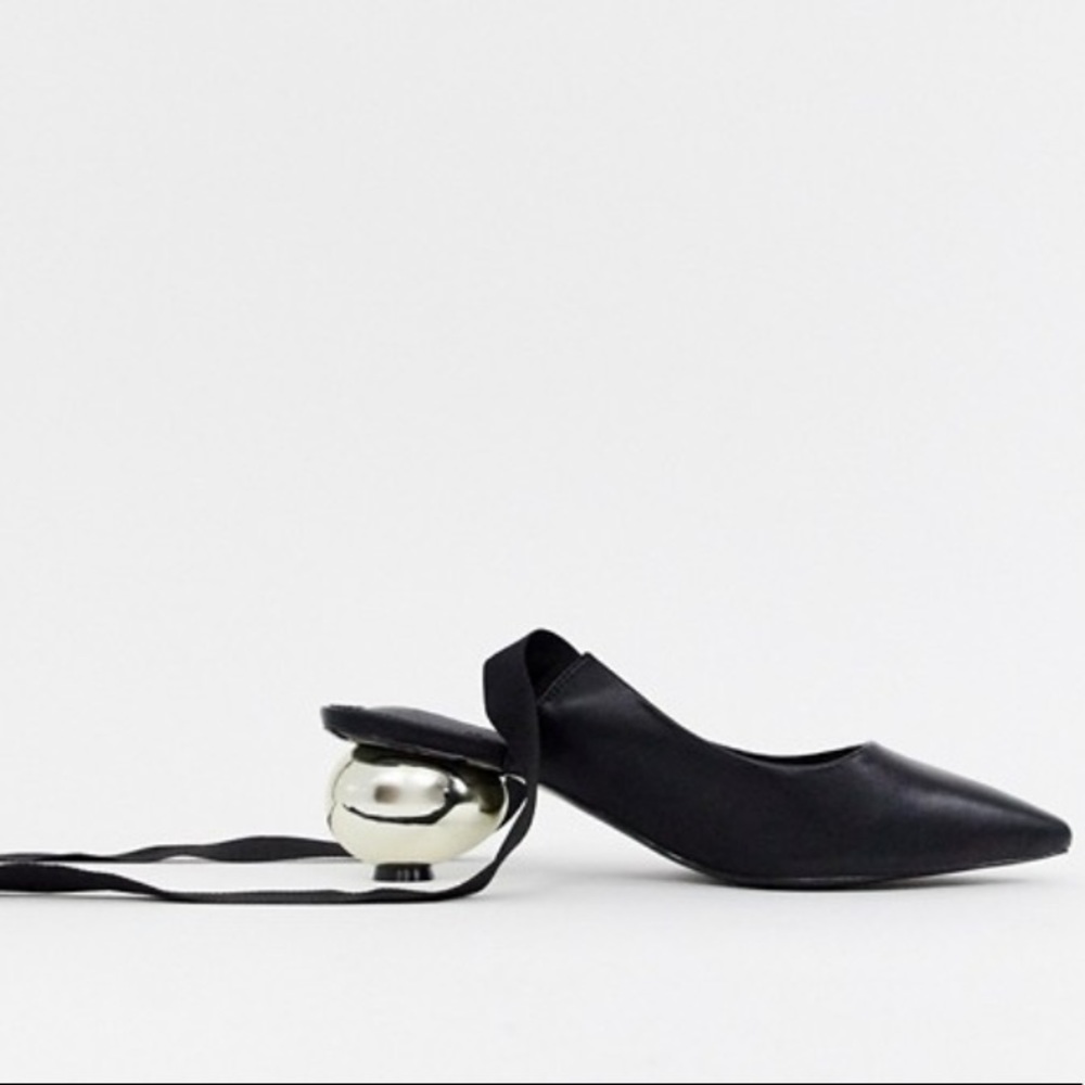 ASOS design signature ball mid heels